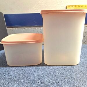 Vintage Tupperware Storage Containers #1622-2, #1620-2, #1623-2, #1623-6, Square